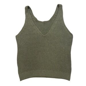 NWT💕 One Grey Day Vance Knit Tank Top - Green SMALL